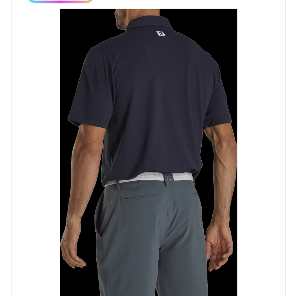 FootJoy Dark Blue Polo with Orange Logo  XL #75